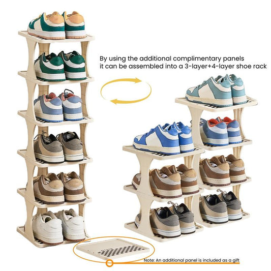 UFORU Multi-Layer Vertical Removable Shoe Storage Rack 1 Piece Modern Shoe Rack Shoe Rack Shoe Rack Cabinet Gift Storage Rack Home Storage Rack Home Storage Supplies